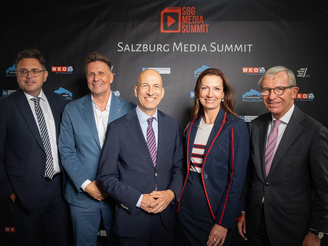 SalzburgMediaSummit_WalterHaas_HannesSchalle_MartinKocher_IreneSchulte_WilfriedHaslauer